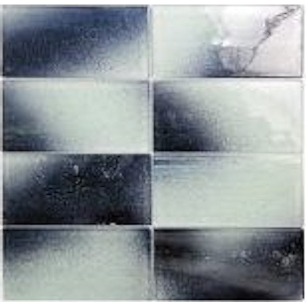 Extant Sky 3X6 Mosaic Tile in Sky color, glass material, size 12x12