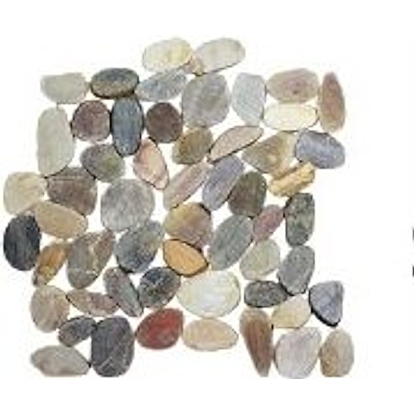 Pebble Stone Multicolor Sliced