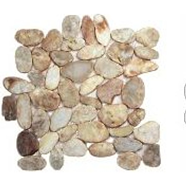 Pebble Stone Yellow Sliced