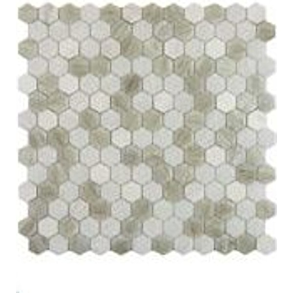 Sea White Foam Mini Hex