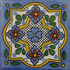 L124 - Flores del Sur Talavera Tile