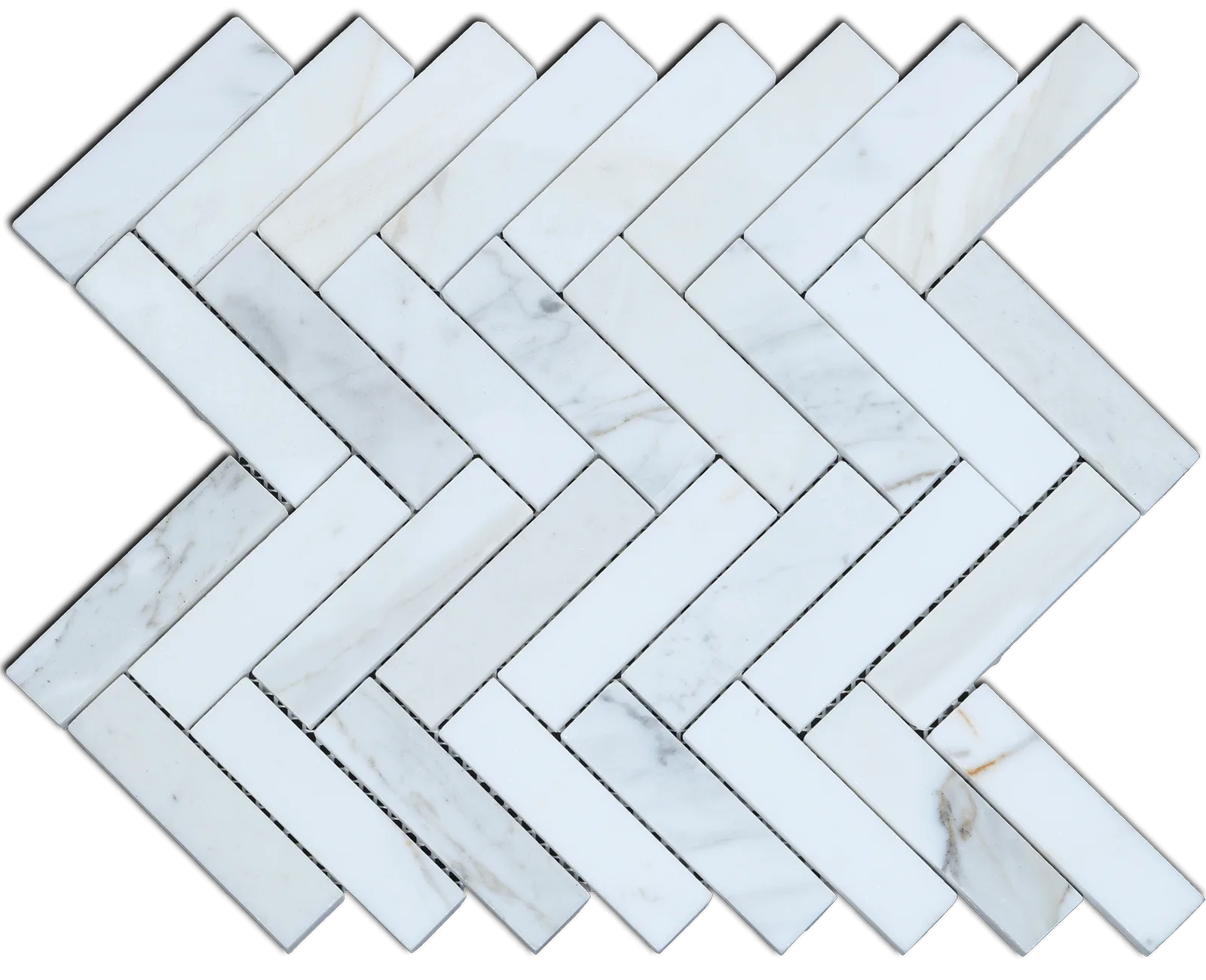 Calacatta Gold Herringbone Mosaic