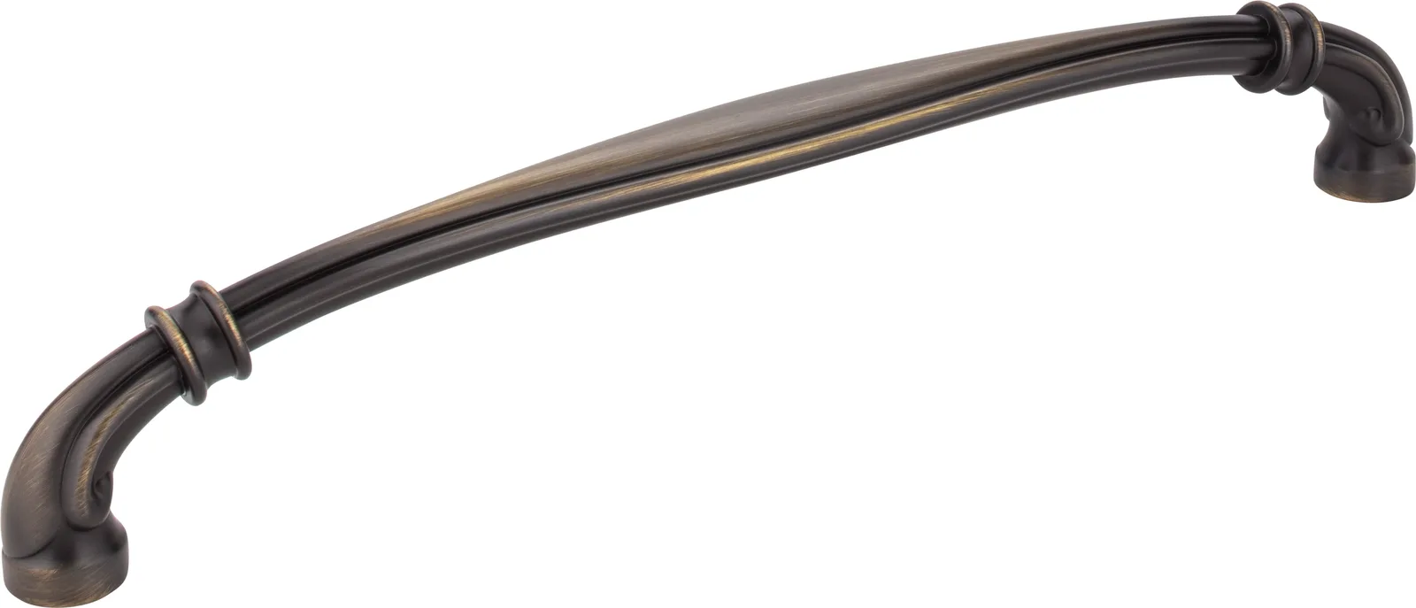 Lafayette Appliance Handle-12 in Antique Brushed Satin Brass, 12-15/16" overall length, decorative hardware