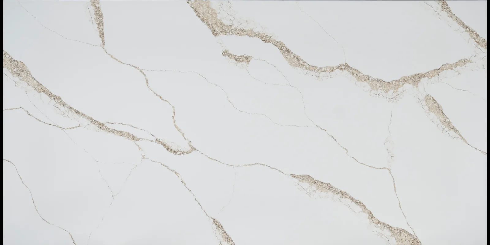 Arabescato Gold Quartz Countertop, polished finish, 122-126x63 slab, Elite Stone