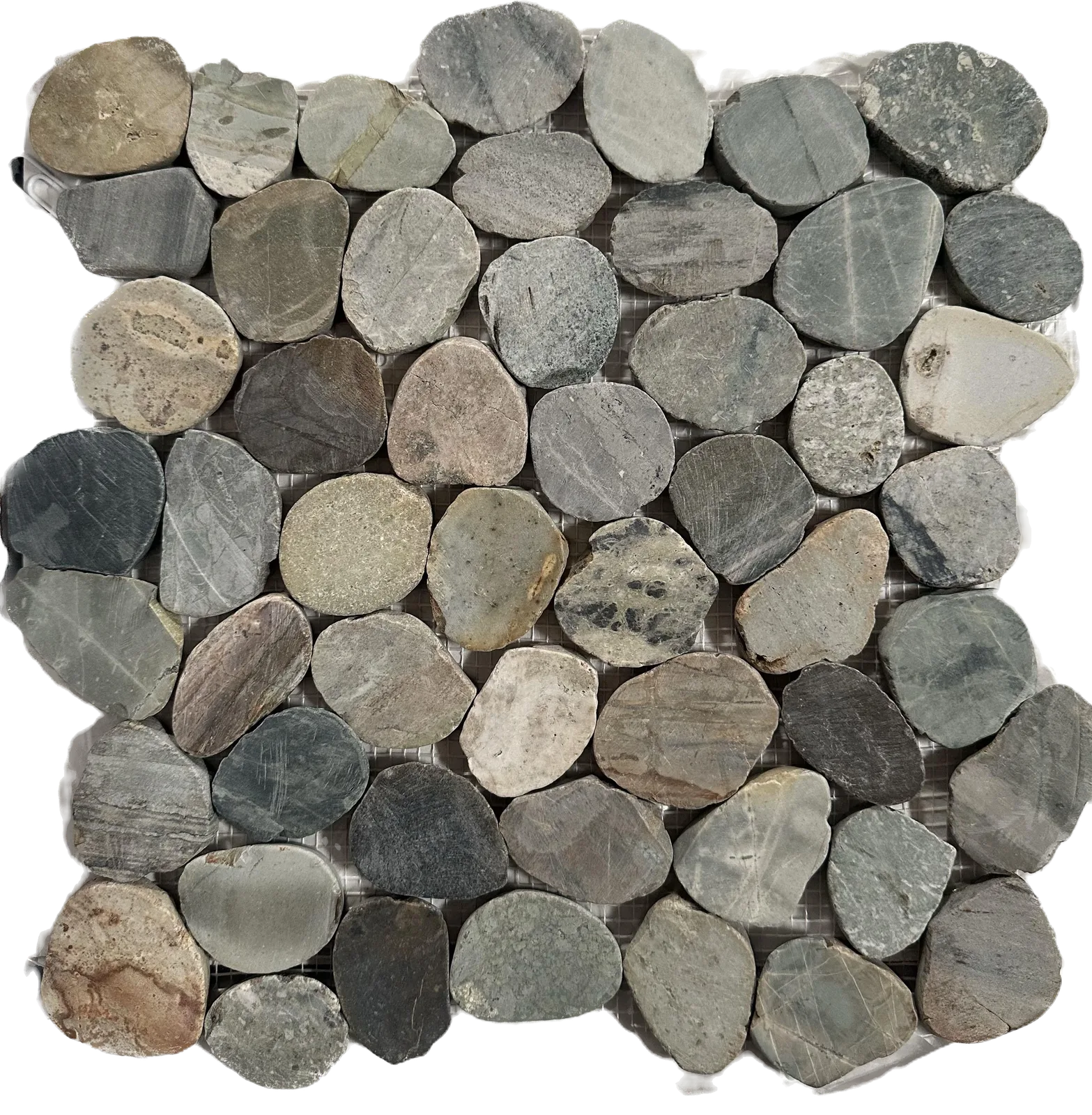 Fossil Blue Flat Indonesian Stone Mosaic