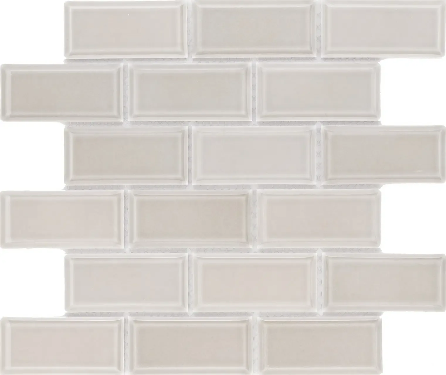 Bright Tender Gray 2x4 Beveled Brick