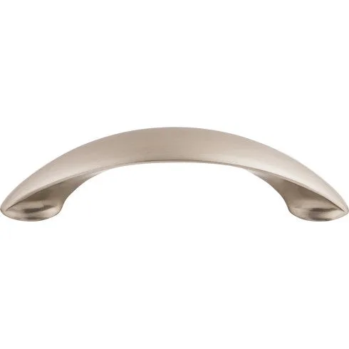 New Haven Pull in Brushed Satin Nickel, Flat Black, and Polished Chrome finishes, sizes 3 3/4 and 5 1/16, decorative hardware by Top Knobs