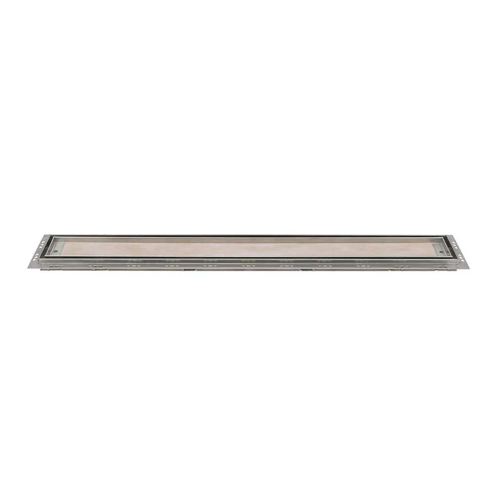 Schluter Kerdi-Line 1/4 in. Thin Frame 19-11/16 in. Tile Grate Floor Installation Kit for Accessory KLTFH6E50