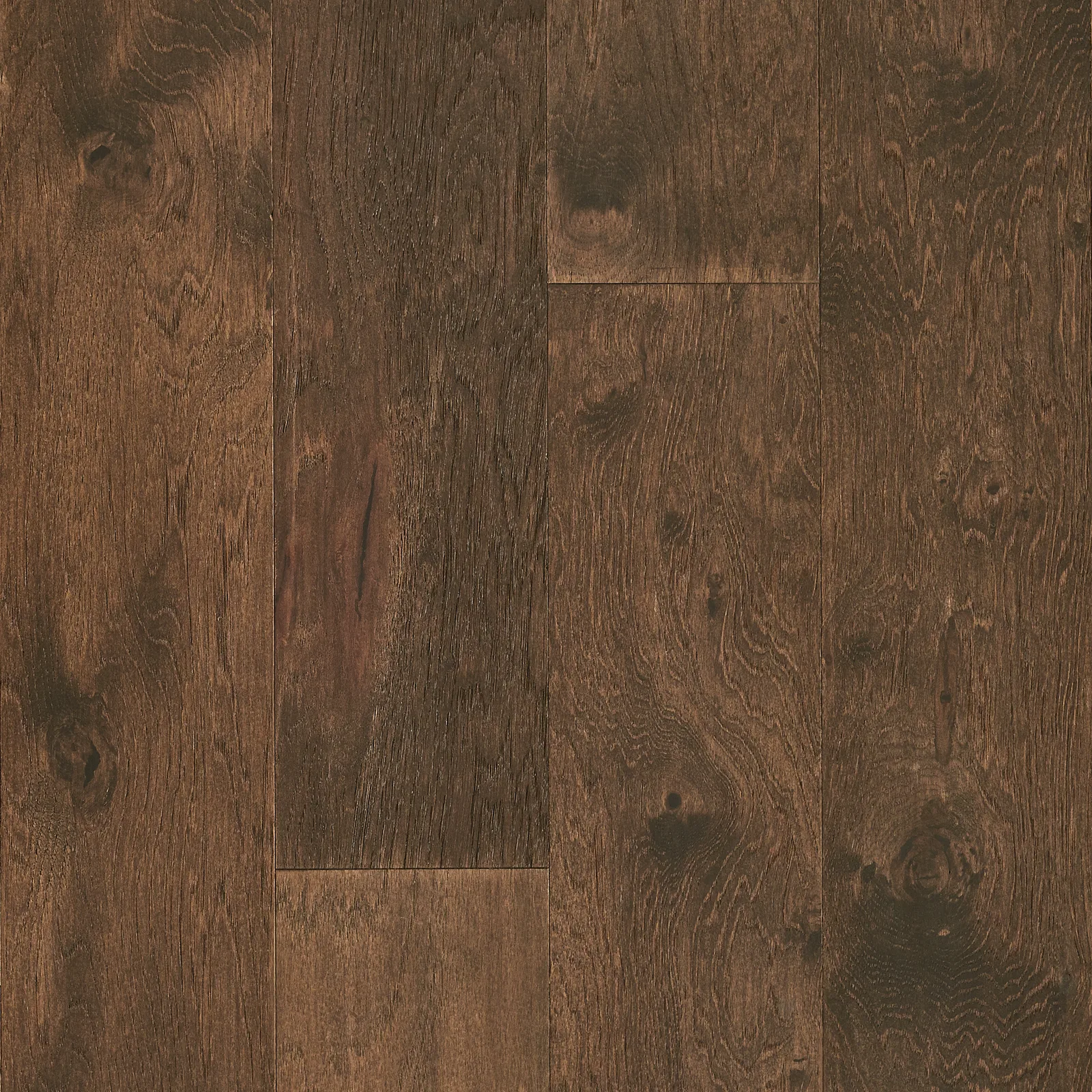 Hartco HydroBlok 5 inch Hickory engineered hardwood flooring in Serene Taupe finish