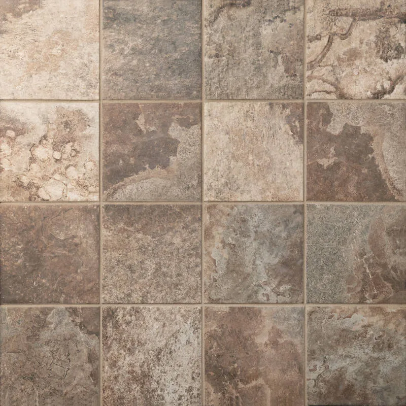 Terra porcelain tile in matte finish, available in 6x6 and 24x48 sizes, ideal for floors and walls