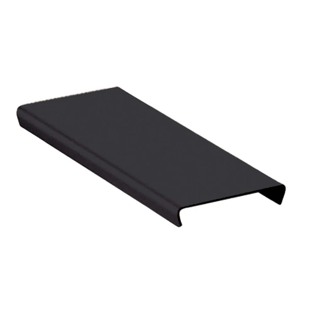 Schluter Kerdi-Line-FC Matte Black Linear Drain Cover Plate 1-3/8 in. x 2 in. textured finish