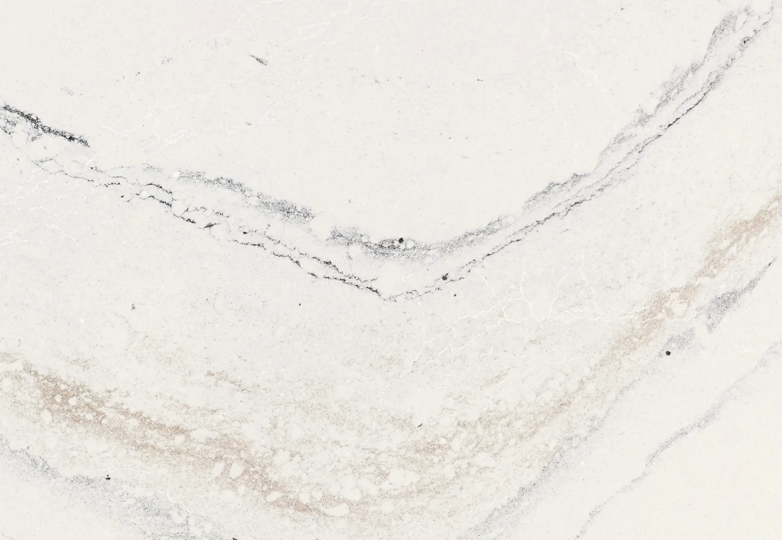 Lakedale Quartz Countertop in polished finish, 132" x 65.5", luxury collection, stone look