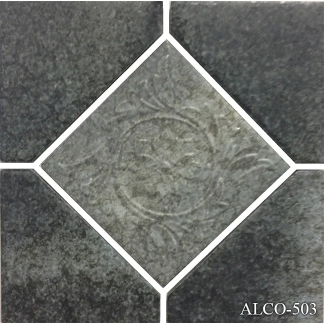Alco Deco Series Pool Tile Nature Moss Green 6 Akron Ceramic