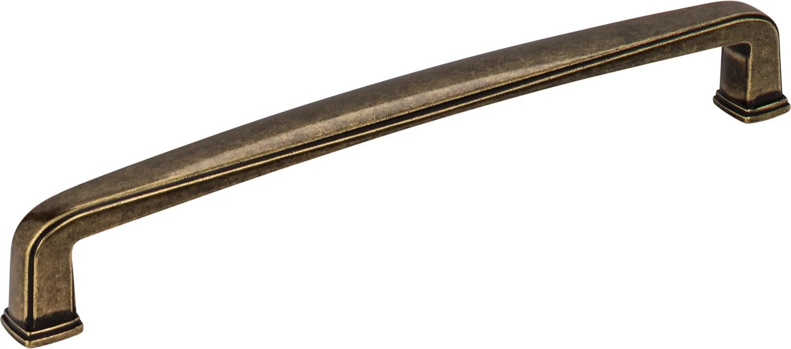 Milan 1 Plain Square Cabinet Pull in Black, 160 mm center-to-center, decorative hardware