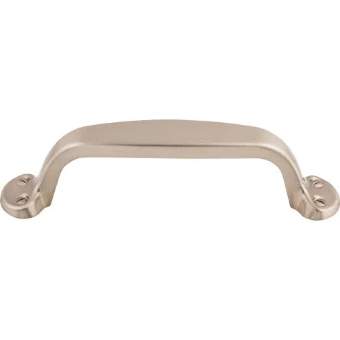 Trunk Pull in Brushed Satin Nickel finish, decorative hardware for cabinets, part of the Nouveau collection by Top Knobs