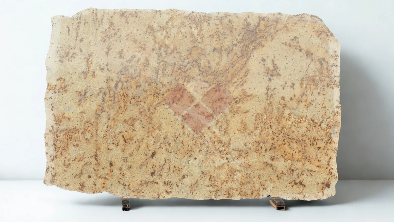 Lapidus Slab polished granite countertop, 3/4" thickness, featuring warm tones and a smooth finish