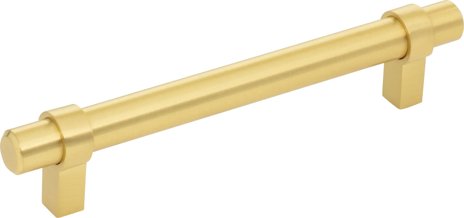 Key Grande Cabinet 128 Pull in Gold finish, decorative hardware for cabinetry, 6-5/8 inch overall length, 128 mm center-to-center