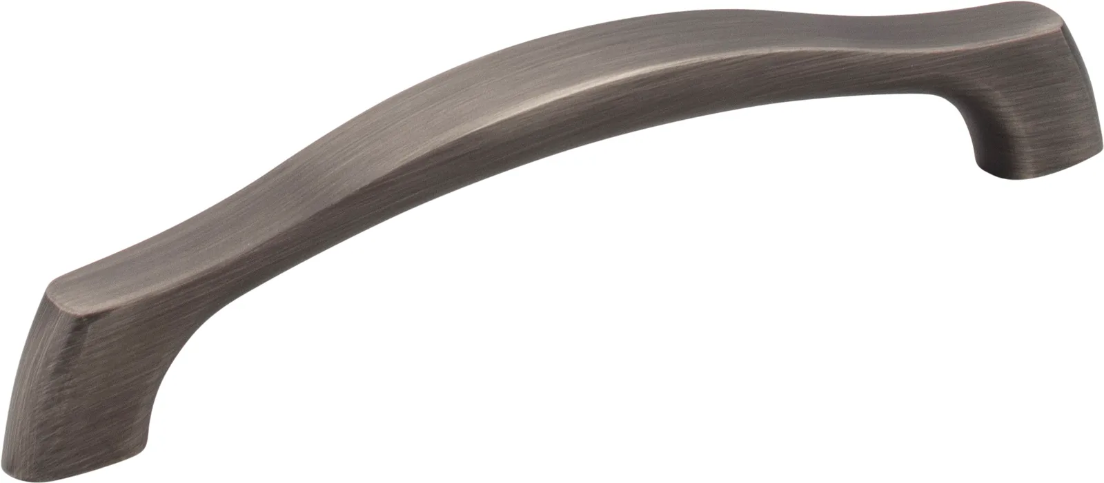 Aiden Cabinet Pull 128 mm in Brushed Pewter finish, decorative hardware for cabinets