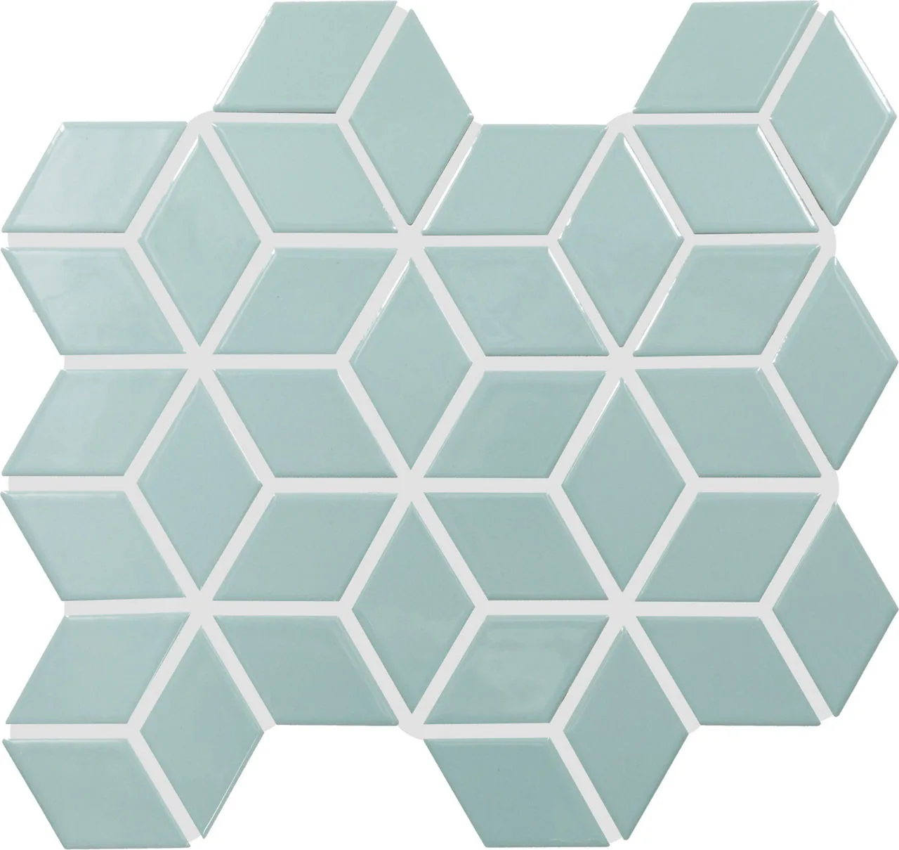 Daltile Color Wheel Retro Spa 2X3, Glossy Mosaic Tile