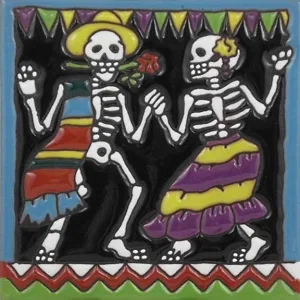 DD Dancers - Dia de los Muertos Art Tile