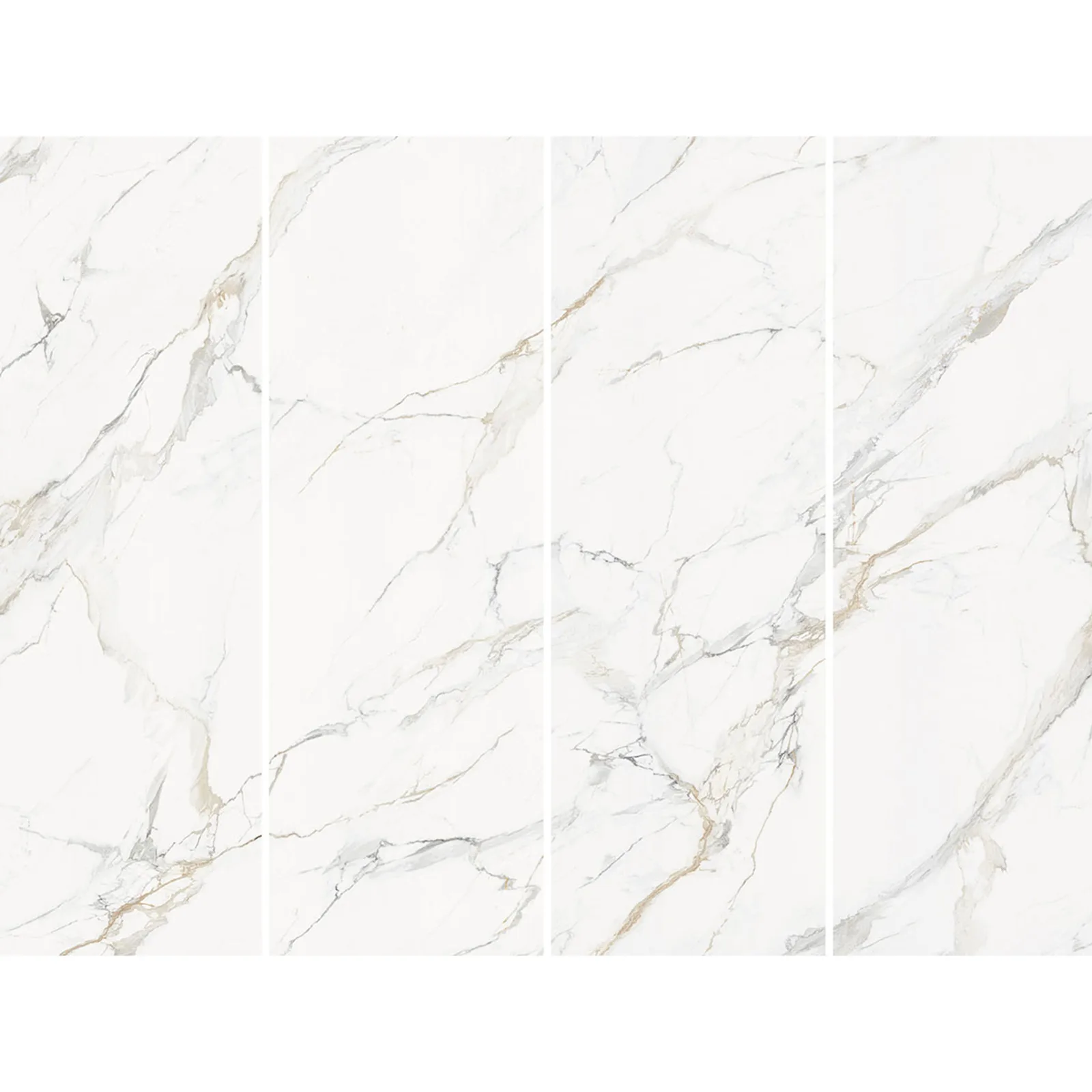 Calacatta Golden Mist porcelain tile polished finish 32x72 and 32x96 sizes