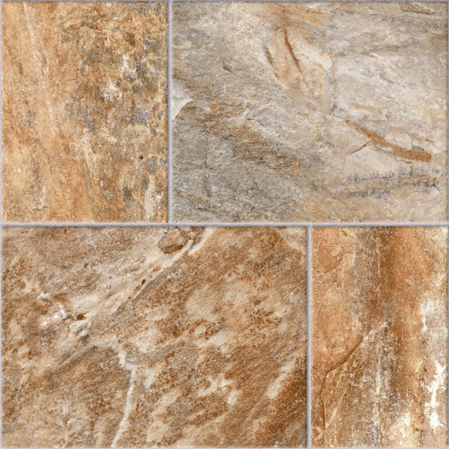Key Cuero porcelain tile in warm brown color, 18"x18" size, ideal for floor and wall applications