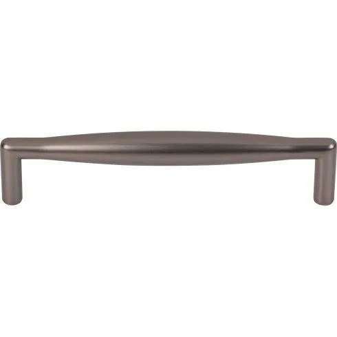 Flute Pull in Ash Gray, Polished Nickel, Honey Bronze, Polished Chrome, Brushed Satin Nickel, and Flat Black finishes, decorative hardware