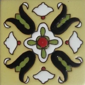 Tepic "La Paz" Handcrafted Relief Mexican Tile