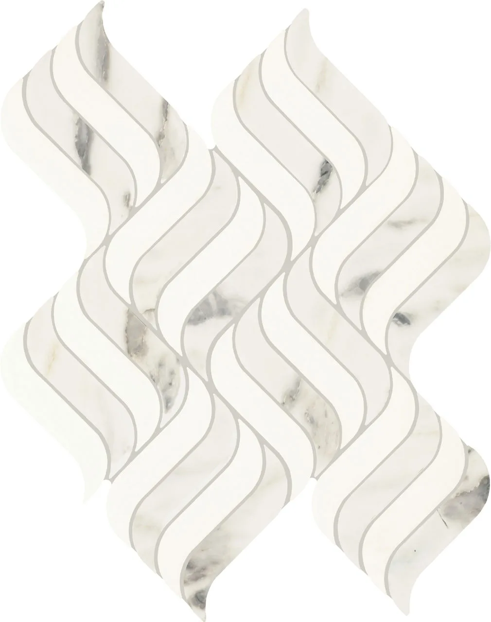 Daltile Eclessia Marble Arabescato Argento Blend