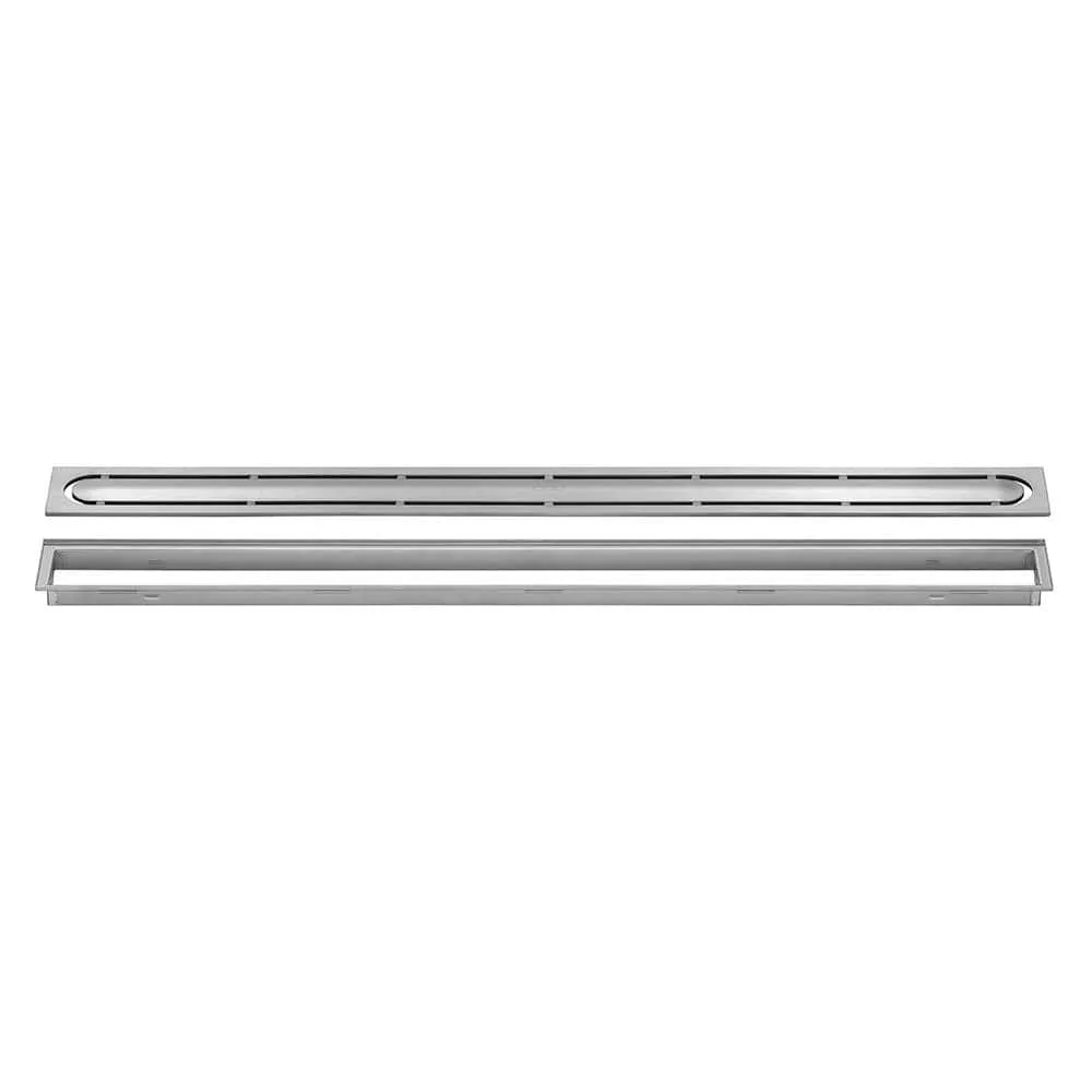 Schluter Kerdi-Line Brushed Stainless Steel Grate Assembly 35-7/16 in. KL1IFG23EB90