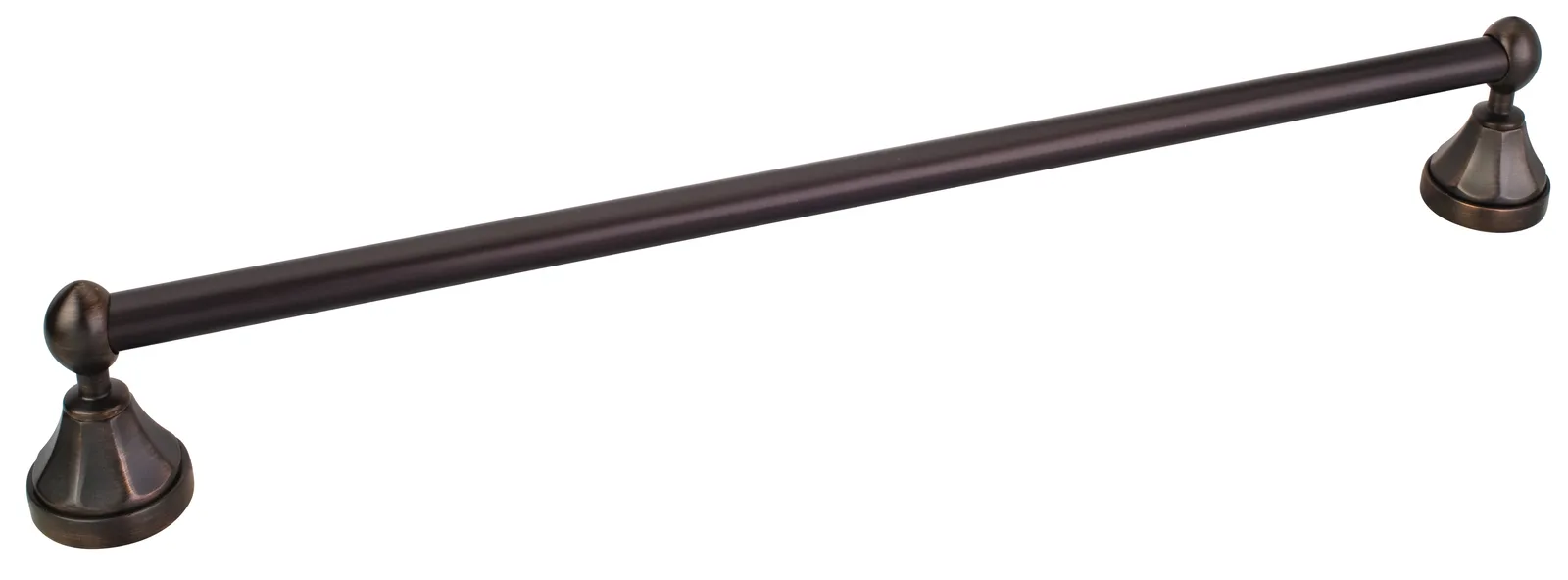 Elements Transitional Towel Bar in Satin Nickel finish, 25-3/4 inches long, 1-3/4 inch diameter, bath hardware