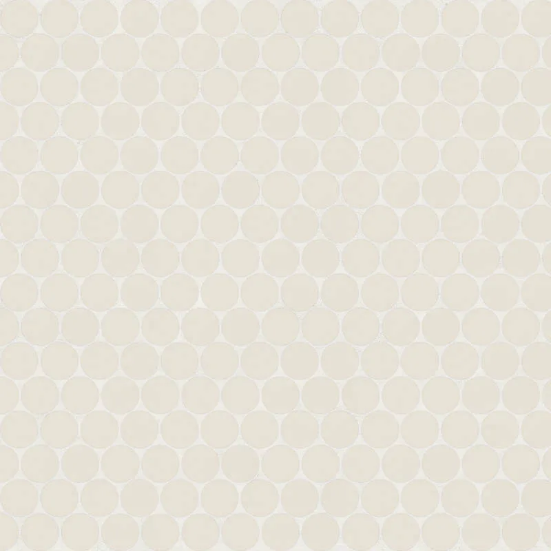 Marin Sand Dollar Mosaic Tile in beige, porcelain material, 10.5x11.75 size, matte finish