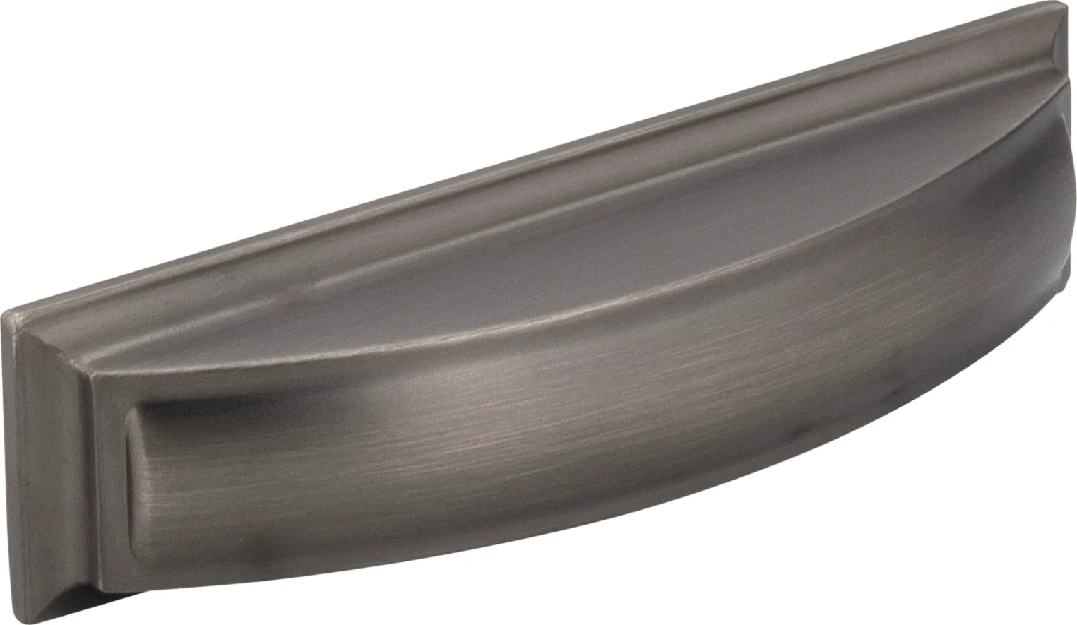Annadale Pillow Top Cabinet Cup Pull 96 in Matte Black finish, decorative hardware for cabinetry