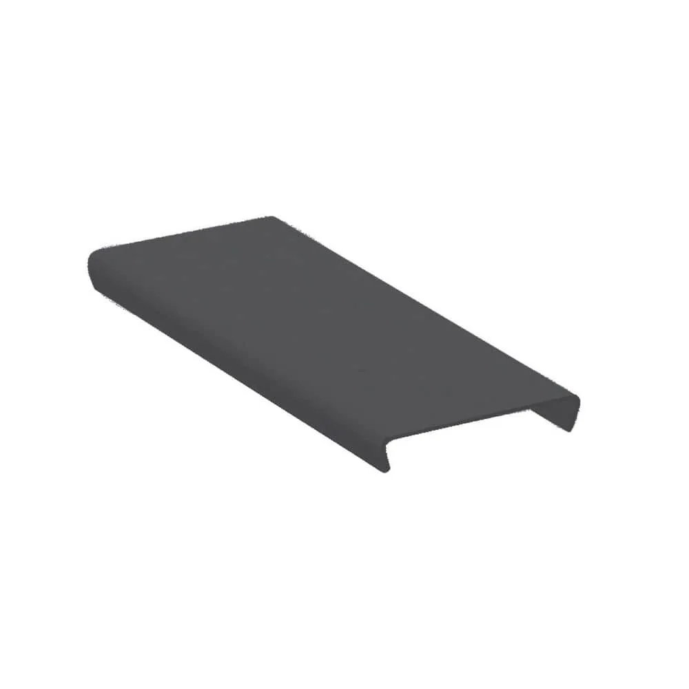 Schluter Kerdi-Line FC Dark Anthracite Linear Drain Cover Plate 1-3/8 in. x 2 in. for shower systems, sleek modern design