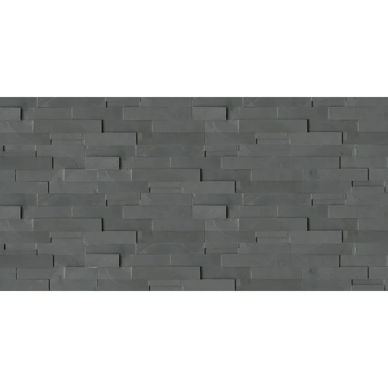 Andhra Black Natural Slate Tile 12x24 size, black color, natural finish, premium slate material