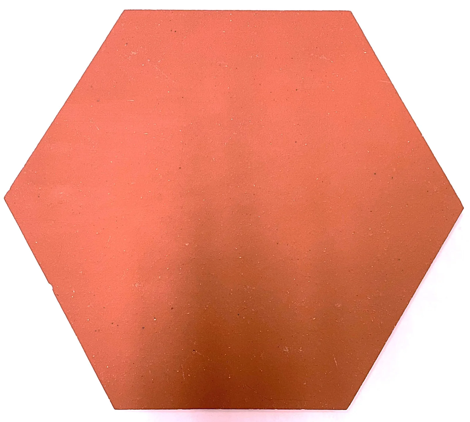 Andean Red hexagon porcelain tile 9.5x11 in red color, perfect for floor and wall applications