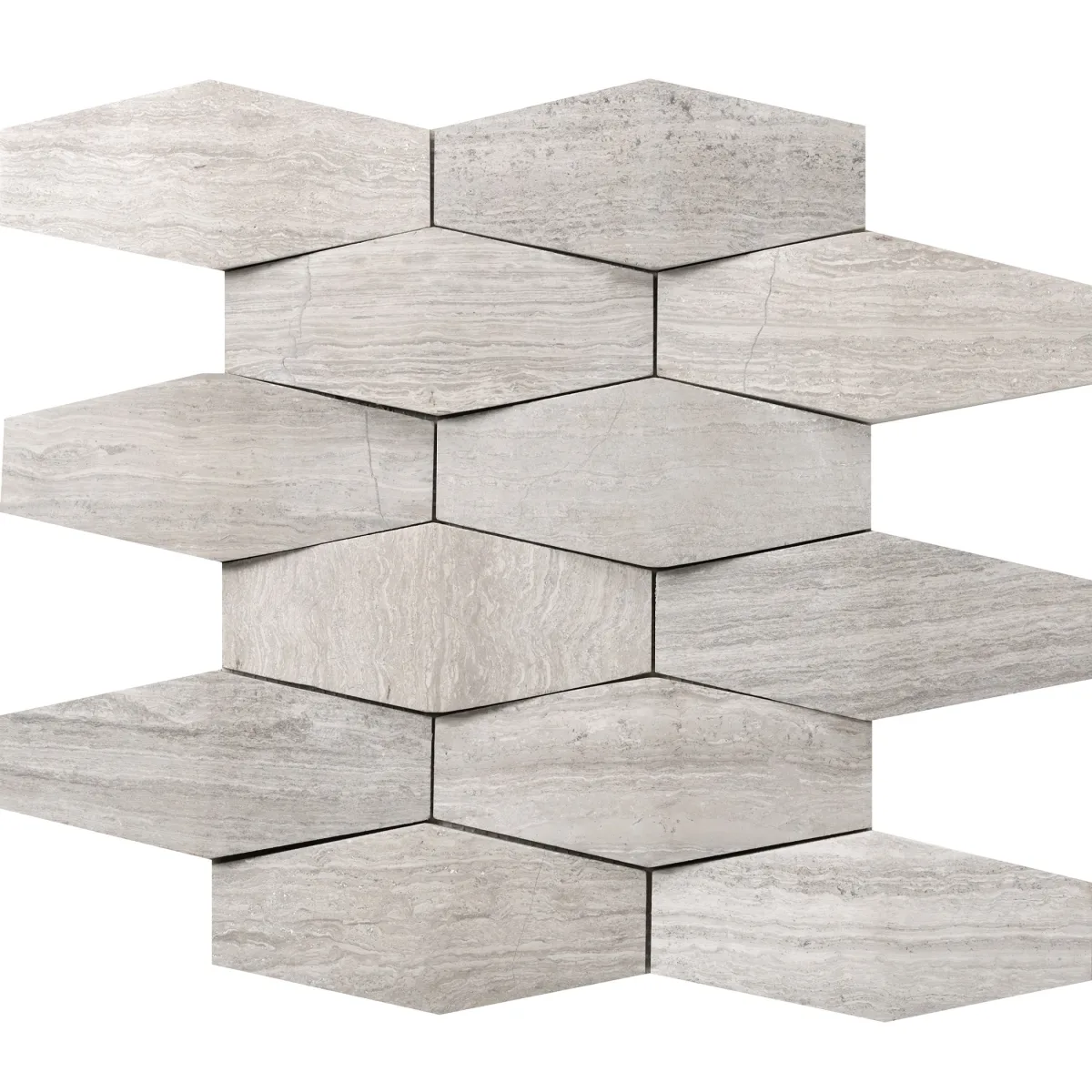 Marble Prism Mosaic Cream 12x12, (M05METRCR1212MPR)