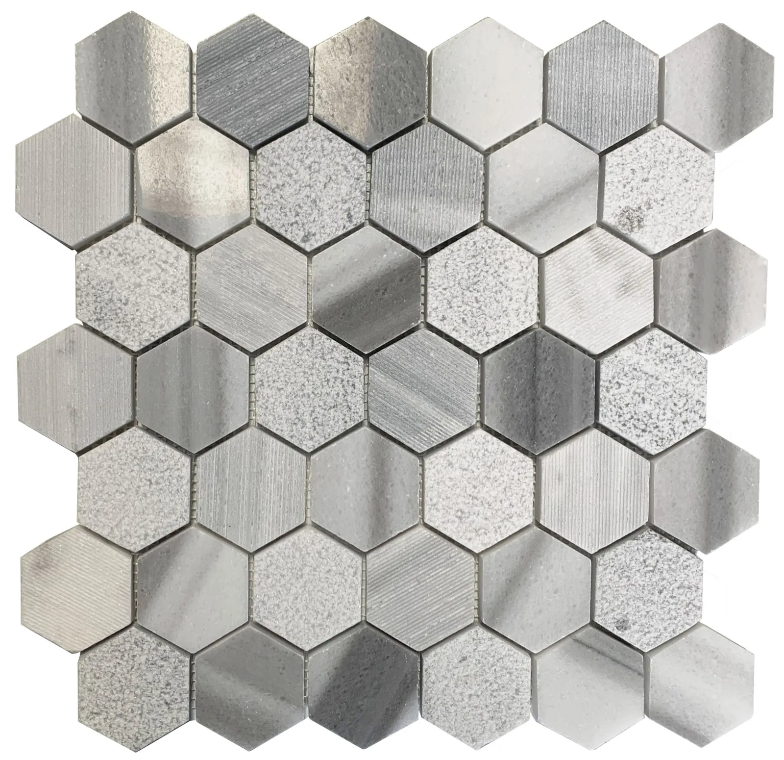 Marmala White Hexagon Marble Mosaic