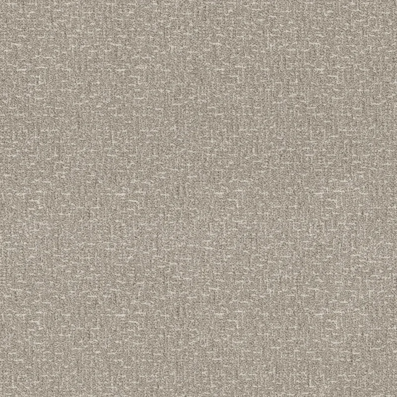 Knickknack Broadloom Carpet in Timid White, 12ft width, 100% PET material