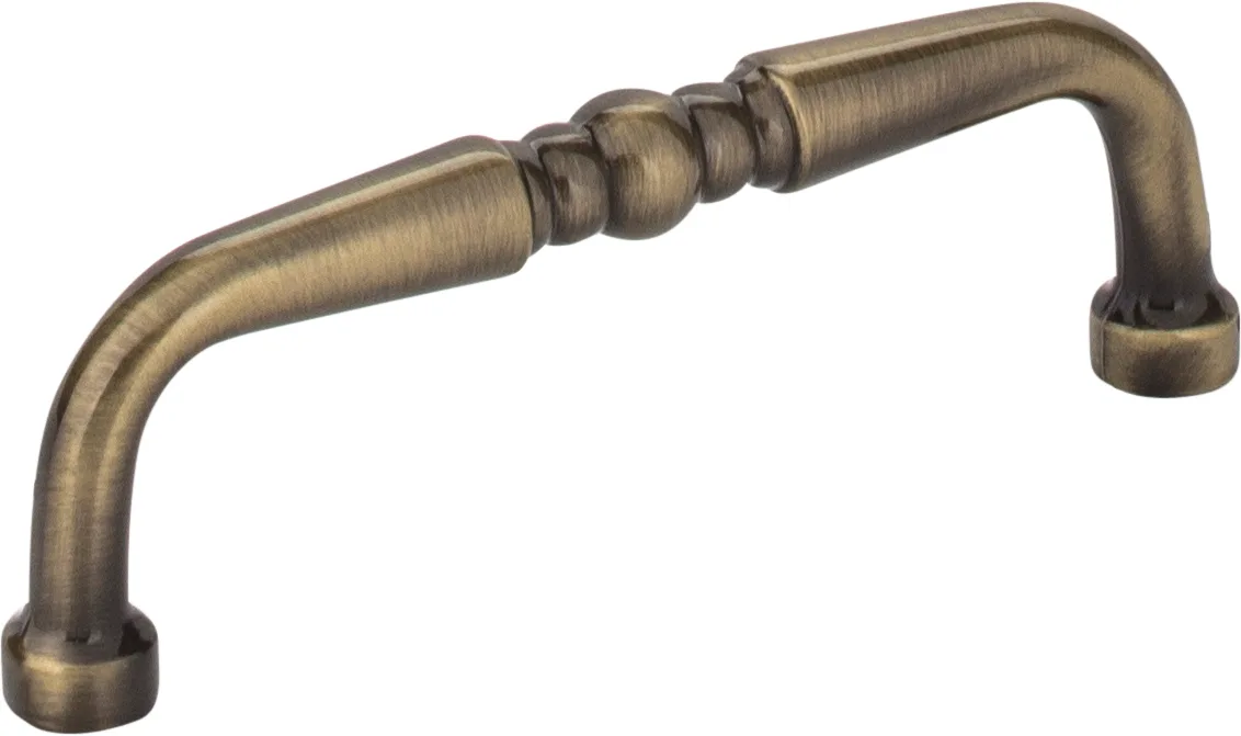 Madison Cabinet Pull-3 in Black Nickel finish, 3-3/8 inches overall length, decorative hardware for cabinets