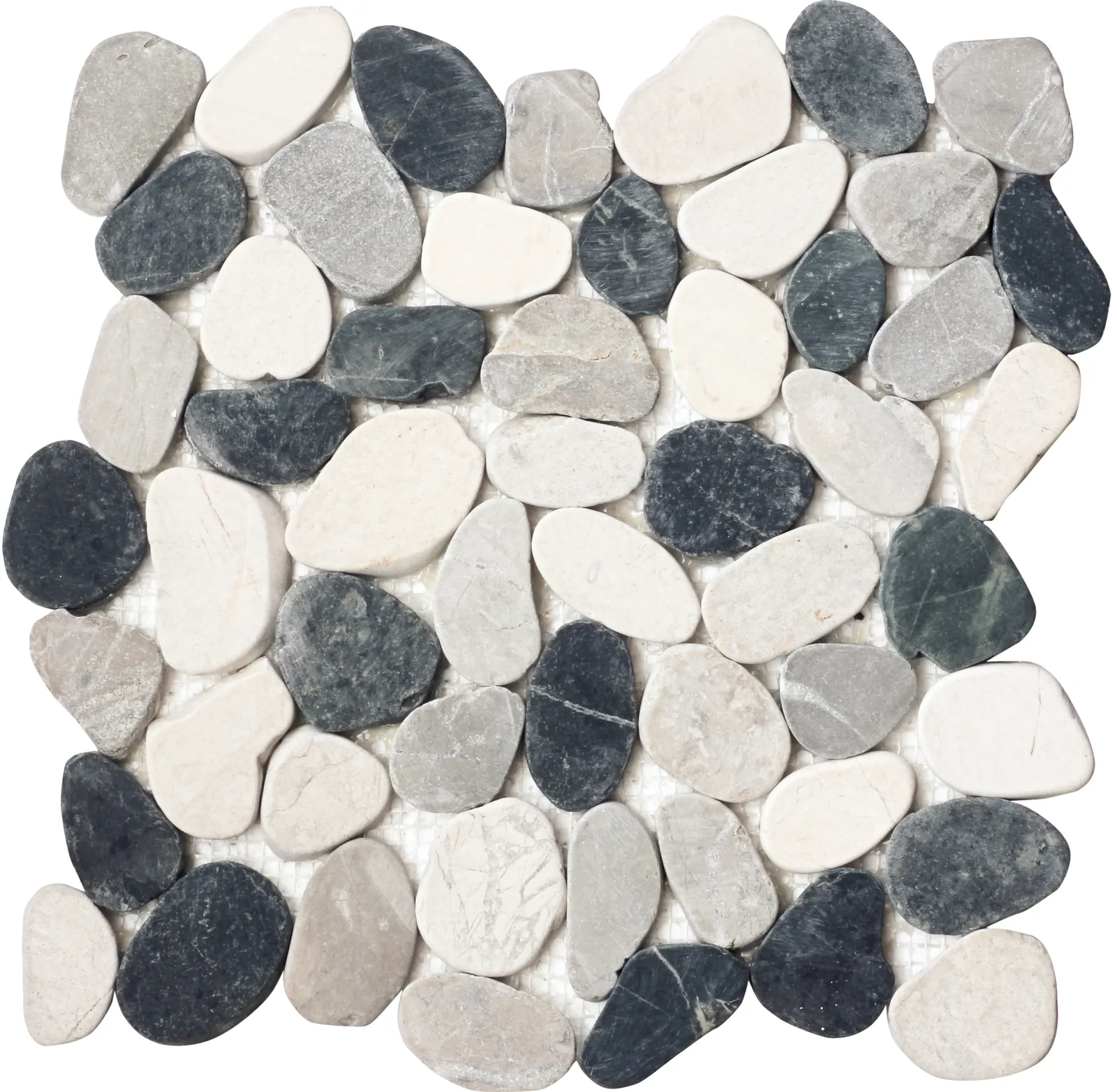 Silver Quartz Flat Indonesian Stone Mosaic