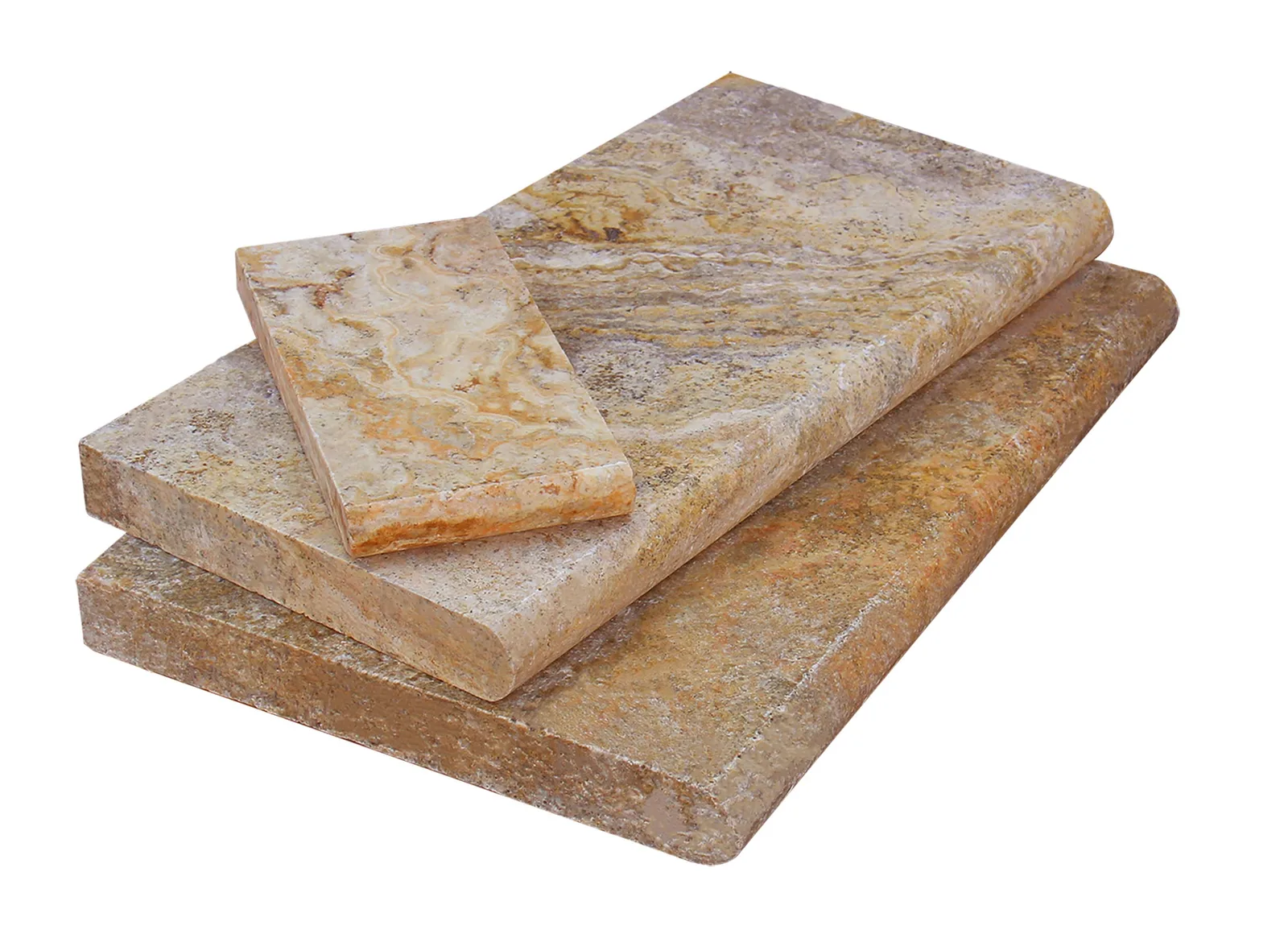 Autumn Leaves (Scabos) Travertine Pool Coping