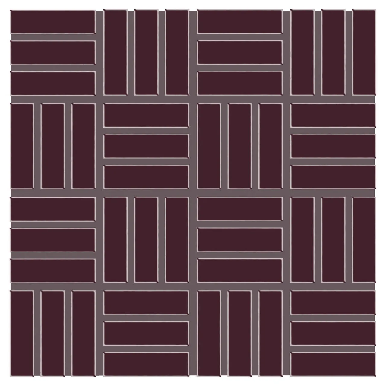 Daltile Color Wheel Mosaic Plum Crazy