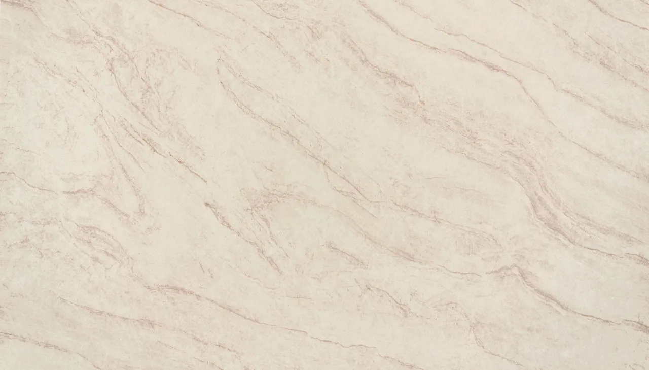 Daltile ONE Quartz Taj Castella countertop in polished finish, 136x79 slab, 2CM thickness, quartz material