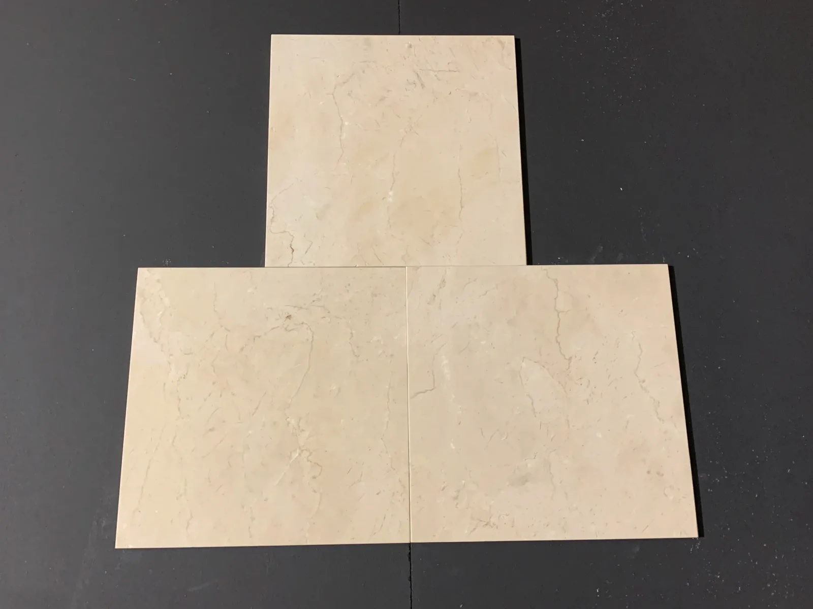 Crema Marfil Select Marble in polished finish, 12x24 size, natural marble material