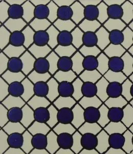 L105B - Blue Honeycomb Talavera Tile