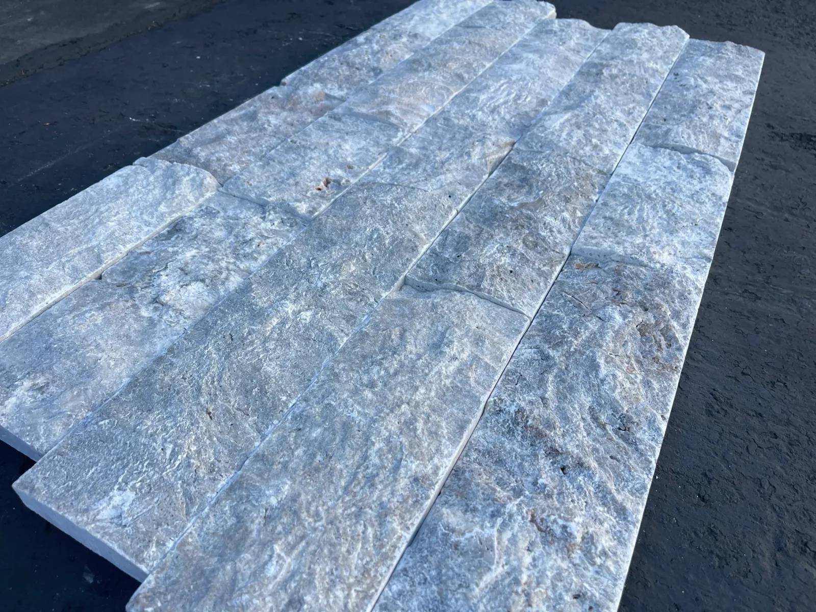 Silver Travertine Veneer