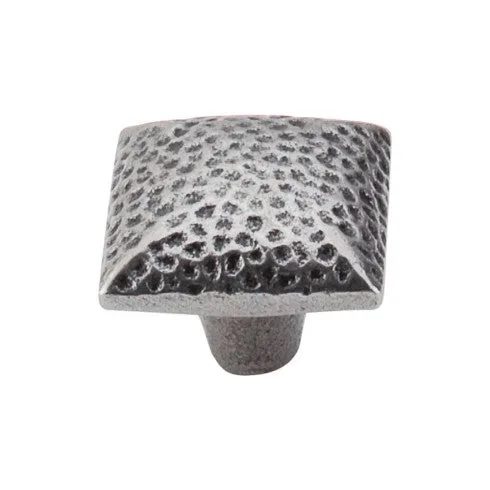 Square Iron Knob Dimpled