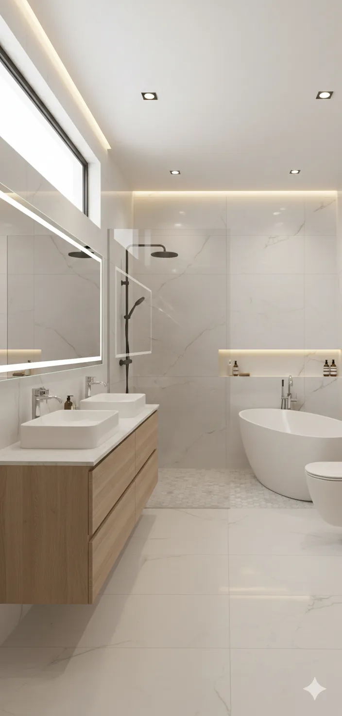Segesta Ivory porcelain tile 24x48 polished and matt finish with a concrete look