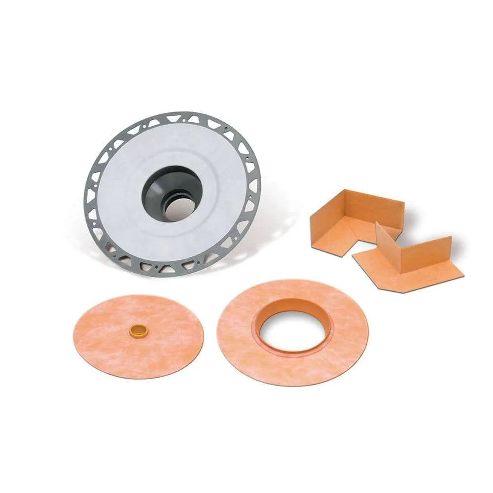 Schluter Kerdi-Drain 3 in. Outlet PVC Drain Flange KD3FLKPVC